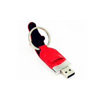 Personalizada Logo de cuero USB Flash Drive (EL003)